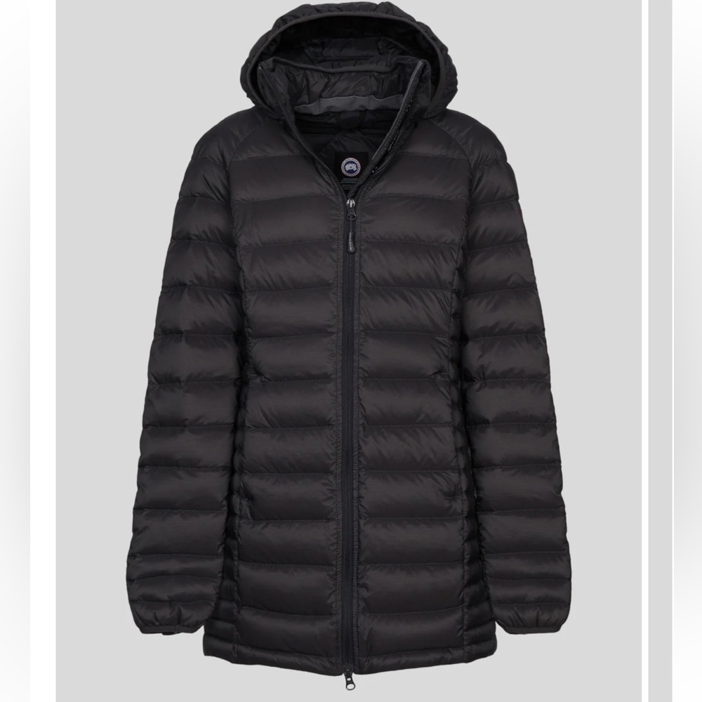 Canada Goose Black Quilted Puffer Jacket with Hood